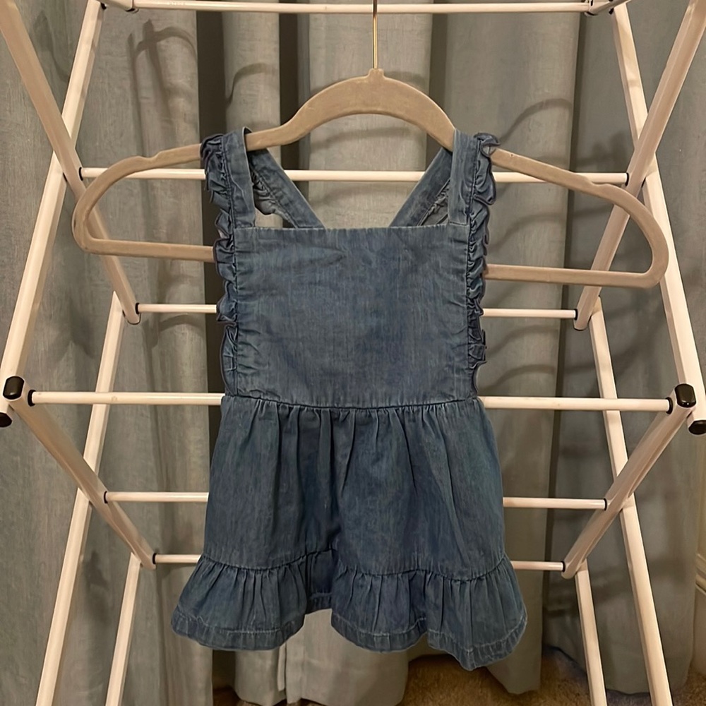 3T Cat and Jack girls denim tank